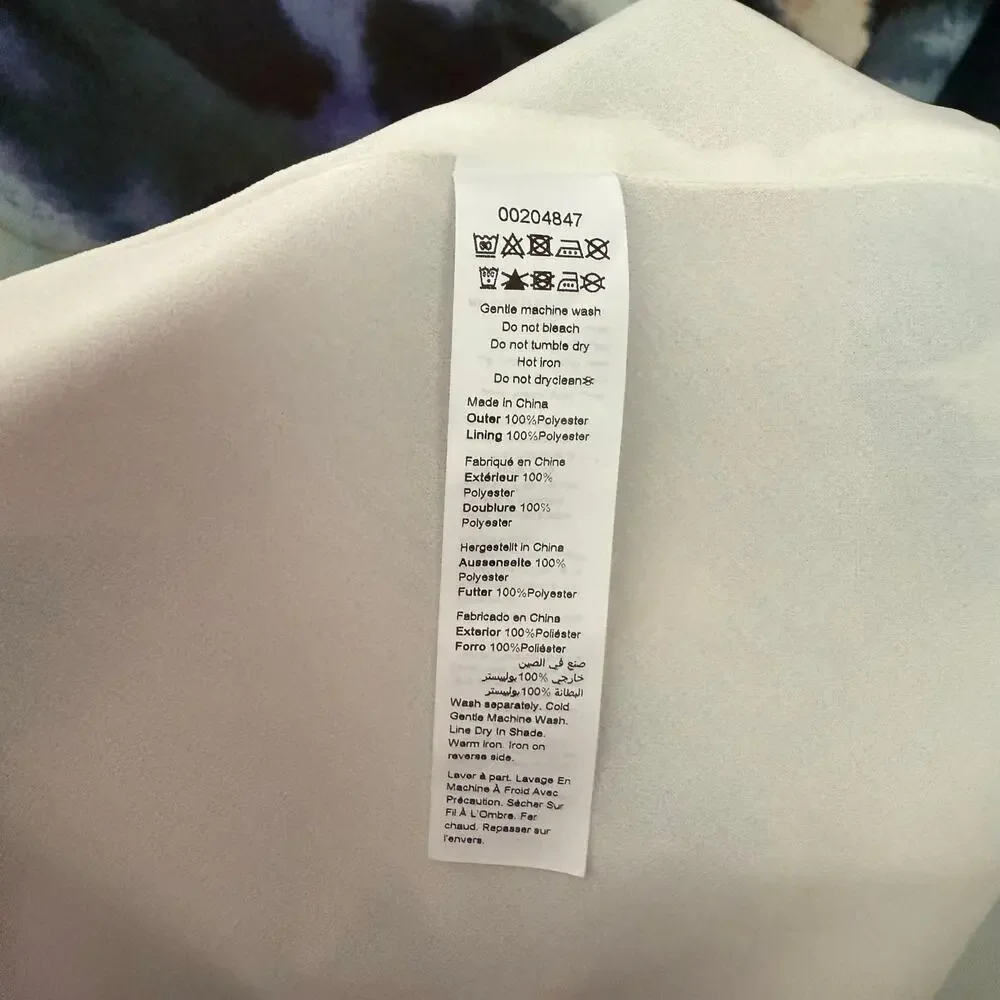 NWOT City Chic Abstract Dazed Satin Midi Skirt - Size 20 - Picture 9 of 11